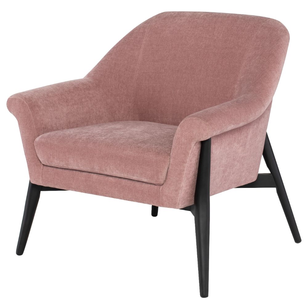 Nuevo HGSC619 CHARLIZE OCCASIONAL CHAIR in DUSTY ROSE